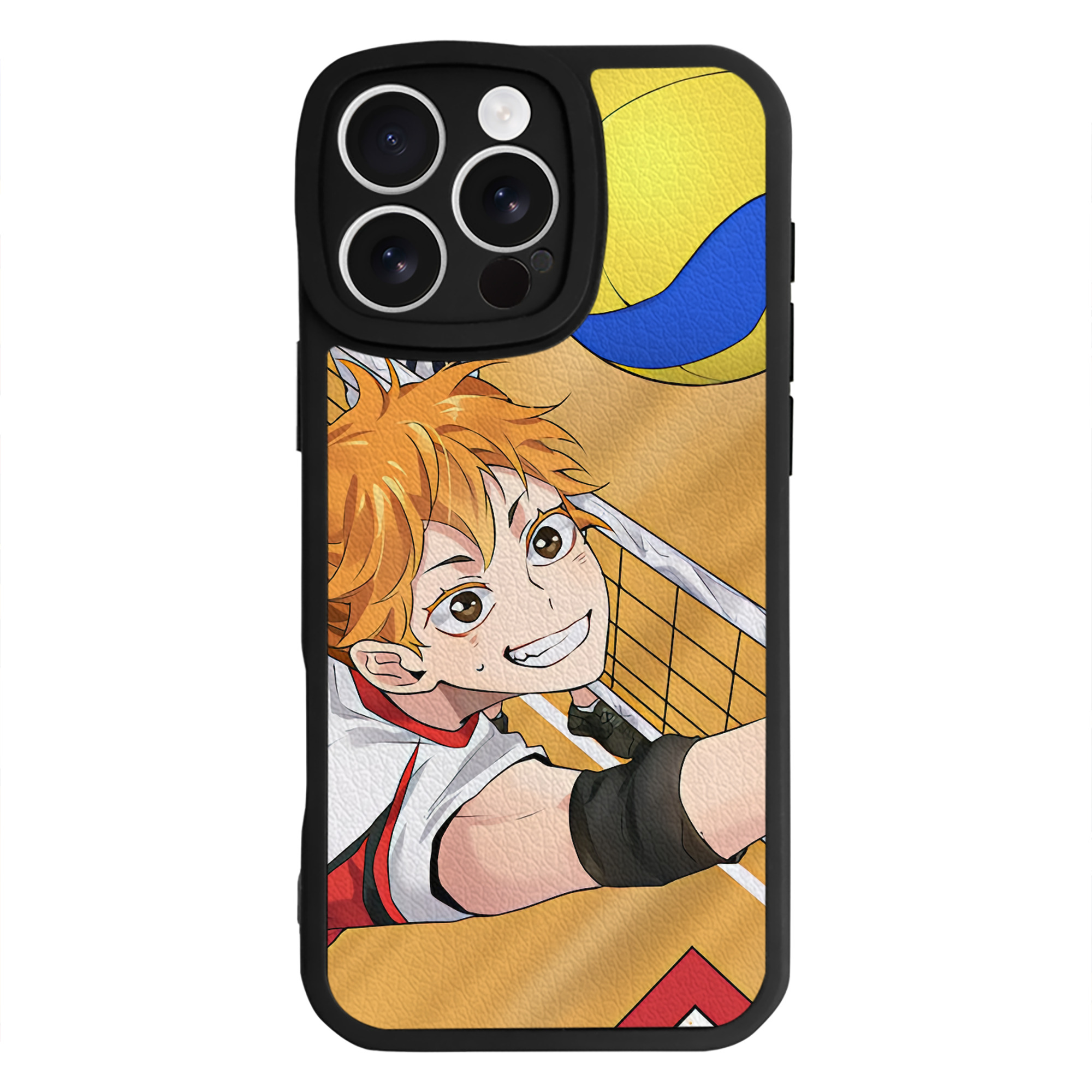 （画像用） ハイキュー!! Haikyu!! 【iPhone 16シリーズ対応】シリコンスマホケース（レザー調） 材質：シリコン